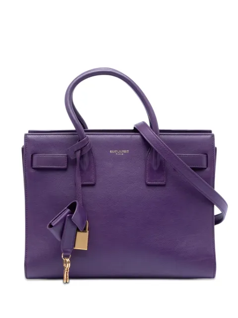 Saint Laurent Pre-Owned 2014 Baby Leather Sac De Jour satchel Purple DI28VQFQVSEI2BT9