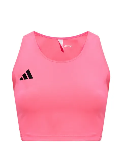 adidas Adizero logo-print top Pink IY55470