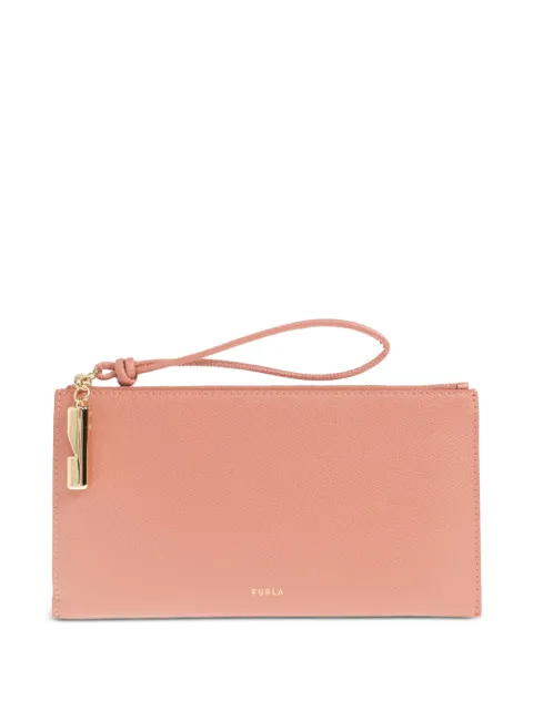 Furla Iride leather clutch bag Pink WE00890ARE000