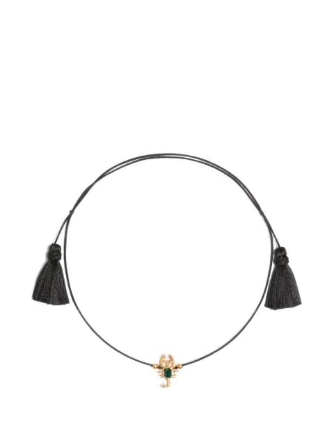 Valentino Garavani Gardienne hair accessory and necklace in metal, crystal and rope with tassel Gold WJ0Z92TQQ