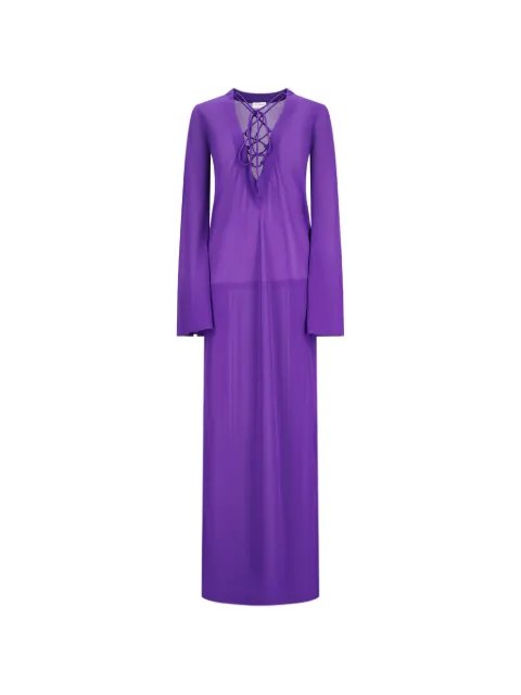 THE ANDAMANE Ava lace-up dress Purple TM190123ATJP193