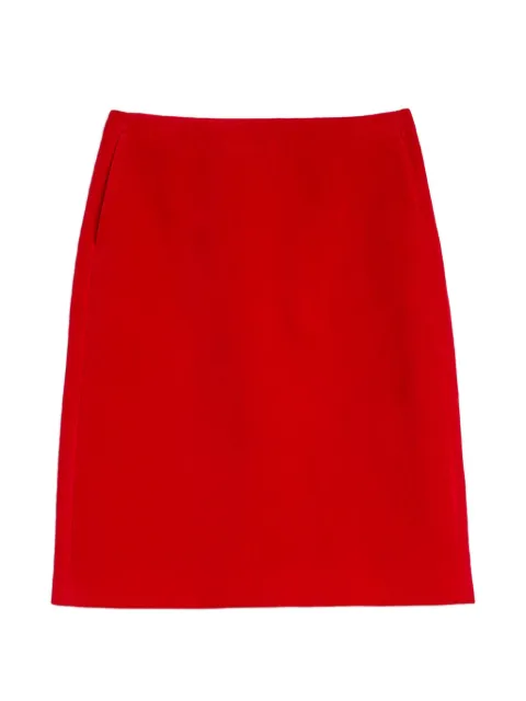 Jil Sander A-line velvet mini skirt Red J02MA0426J45377