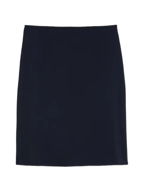 Jil Sander A-line satin mini skirt Blue J02MA0422J55107