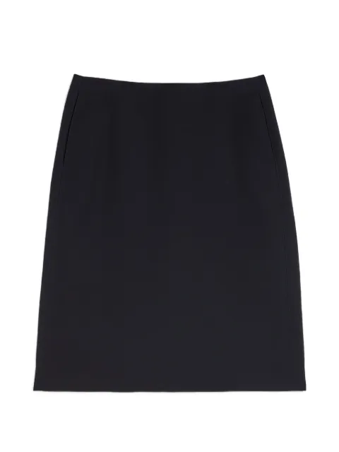 Jil Sander A-line wool midi skirt Black J02MA0379J40002