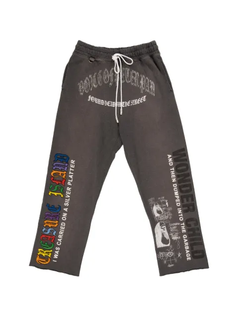 Paly Bobby Driscoll graphic-print track pants Grey 5U015Q1010BLK