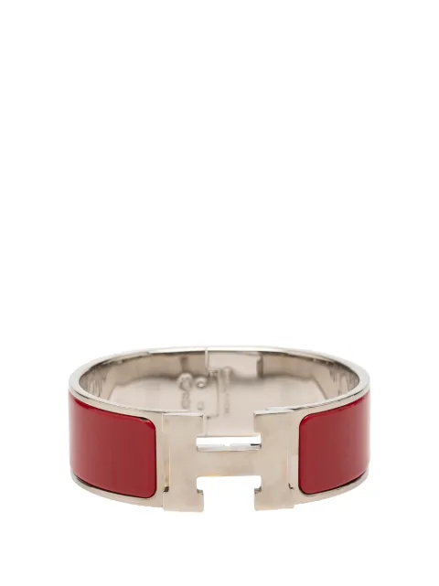 Hermès Pre-Owned 2000-2026 Wide Enamel Clic Clac H Bracelet GM costume bracelet Red QOGNALFR50T63CZQ