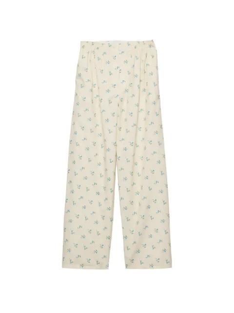 Prada floral print old canvas pants Neutrals P240KGSOOO190M