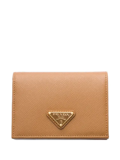 Prada small Saffiano leather wallet Brown 1MV021QHH