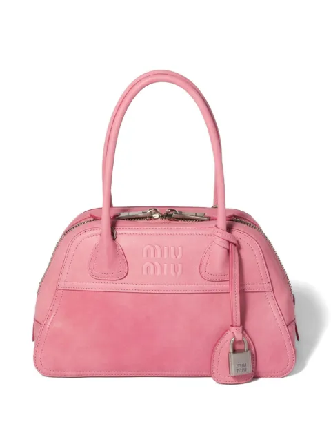 Miu Miu Vivant nappa leather bag Pink 5BB200VOOO2BBL