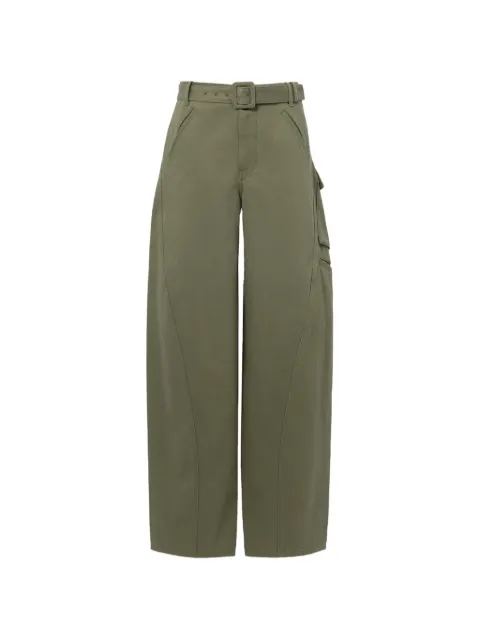 Self-Portrait belted cargo pants Green PF26831PAG