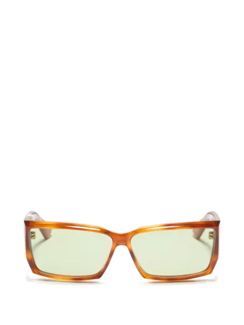 VALENTINO GARAVANI EYEWEAR VLogo Signature rectangular-frame sunglasses Brown 5VG072S01