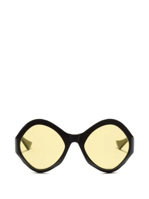 VALENTINO GARAVANI EYEWEAR VLogo Signature geometric-frame sunglasses Black 5VG069S04