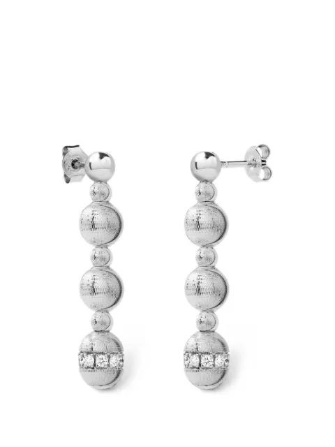 Officina Bernardi Empire S diamond earrings Silver EMPIRESEARRINGWGOLDDIAMONDWHITE