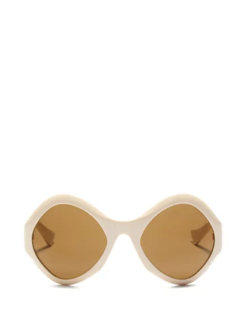 VALENTINO GARAVANI EYEWEAR VLogo Signature geometric-frame sunglasses Neutrals 5VG069S03