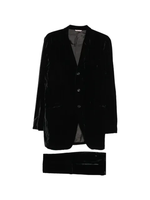 Romeo Gigli Pre-Owned 1990s velvet suit Black RG600BPH