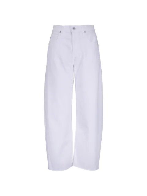 AG Jeans Hattie raw-cut jeans White DAR1F93VNGLWH