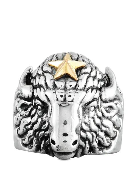 King Baby Star Buffalo ring Silver K205985