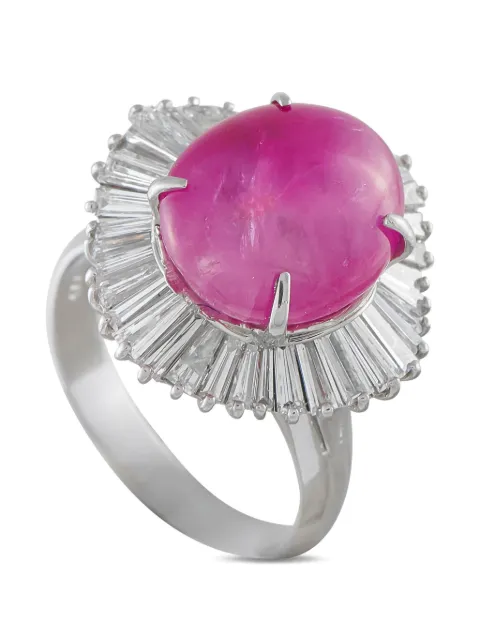 LB Exclusive ruby and diamond ring Silver MF14050626