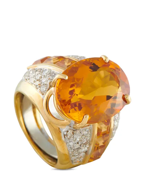 LB Exclusive citrine and diamond ring Gold MF17050626
