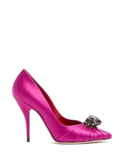 Valentino Garavani Panthea pumps in satin 105mm Pink WS0NF8KUZ