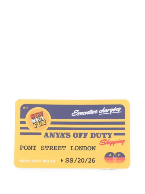 Anya Hindmarch graphic-print sticker Yellow 213271