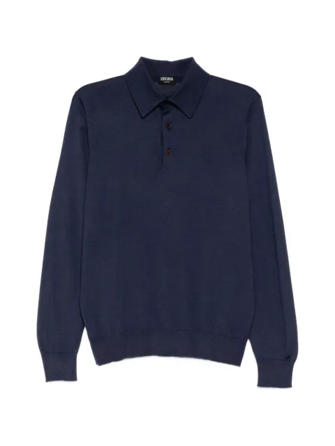 Zegna Cashseta polo shirt Blue RUHJ00A3132B97001