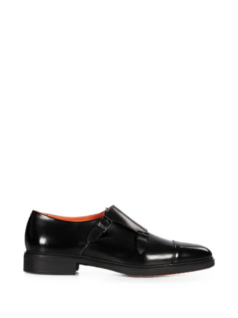 Santoni BMW 5 Touring double-strap monk shoes Black MGEO19369NEABPOH