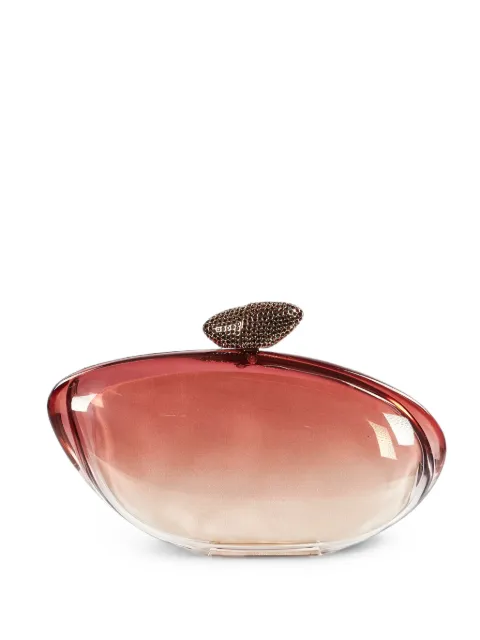 Benedetta Bruzziches Harmony gradient-effect pebble-shaped clutch bag Red 0002178