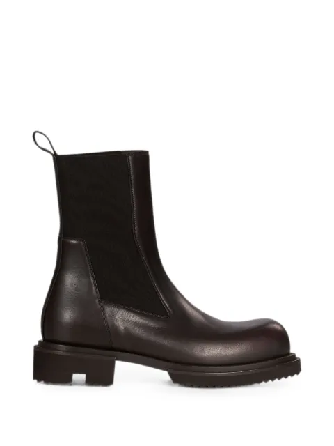 Rick Owens elasticated-side panel boots Brown RU02F4822LOO