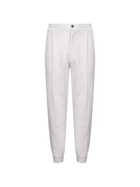 Brunello Cucinelli techno cotton french terry double cloth trousers Neutrals MR8073268GC003