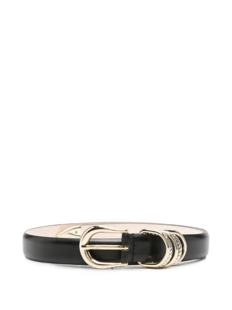 Déhanche Helica leather belt Black HELIBLACKMM