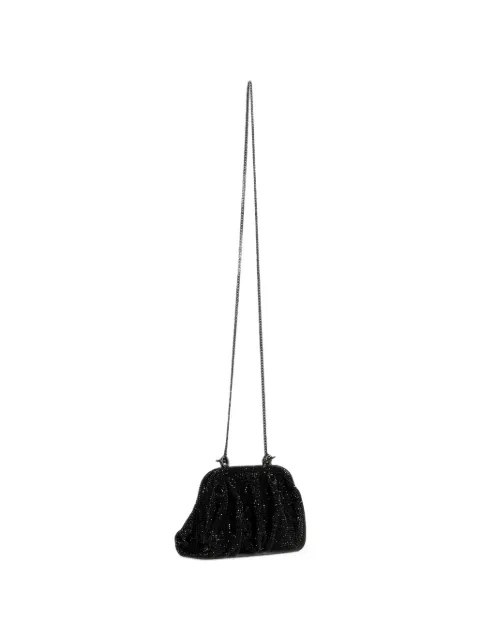 Benedetta Bruzziches Venus La Petite crystal-embellished ruched crossbody bag Black 0011013