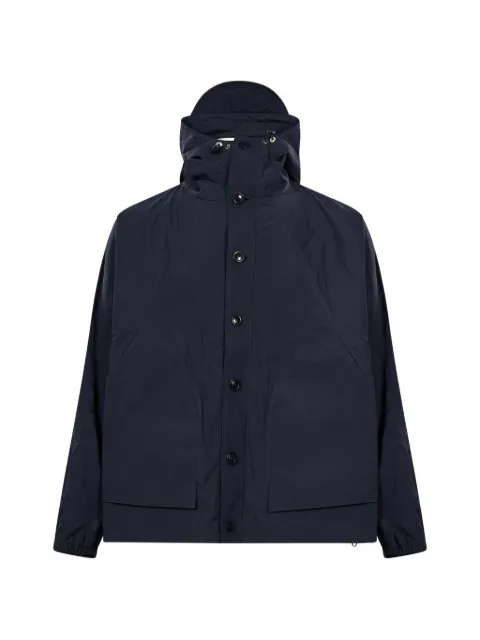 YMC button-up hooded jacket Blue U5AME