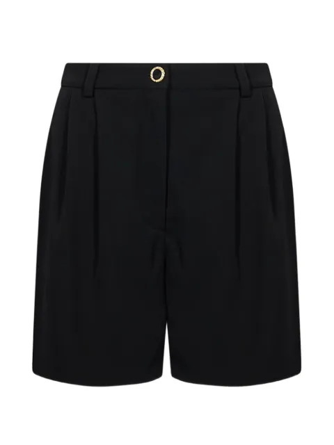 Alessandra Rich pleated tailored shorts Black FABX4508F2335