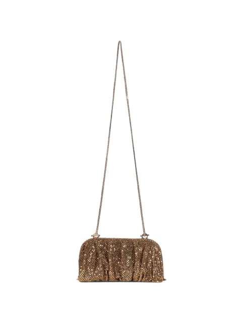 Benedetta Bruzziches crystal-embellished ruched tote bag Gold 0010177EMPR