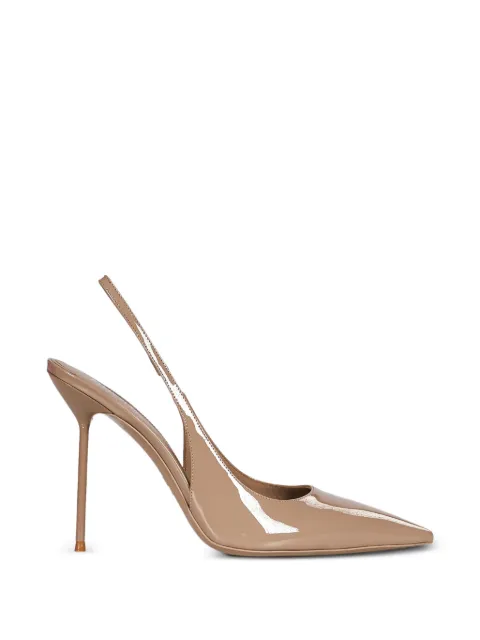 Paris Texas Lidia patent-leather slingback pumps Neutrals PX913XVN01