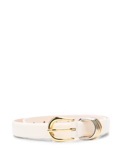 Déhanche Hollyhock Mix two-tone buckle belt Neutrals HOLLYIVORYMMS