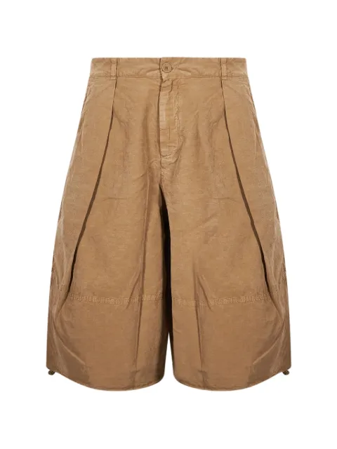 YMC Salba pleated shorts Neutrals U9AMA20