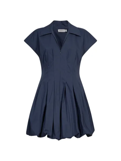 SIMKHAI Lirinne bubble-hem minidress Blue 4261149TMDNGHT
