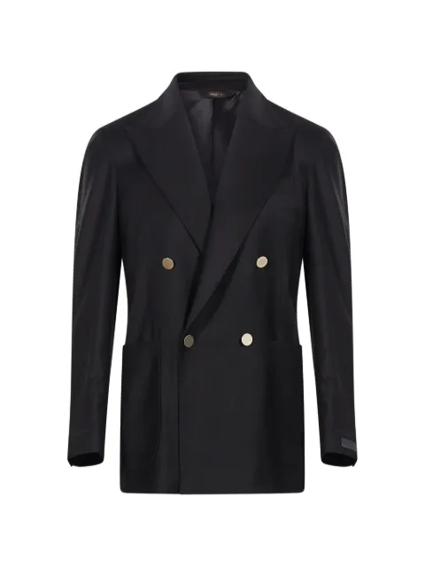 Briglia 1949 double-breasted peaked-lapels blazer Black BLANCHETTEW400123C00010