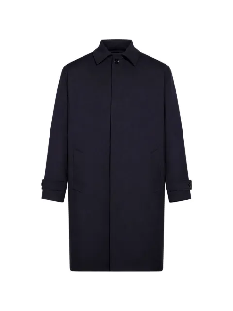 Kiton button-fastening single-breasted coat Blue UW2496V0456L240