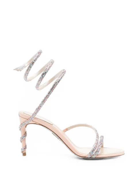 René Caovilla Cleo crystal-embellished sandals Neutrals C12597080RN01V835