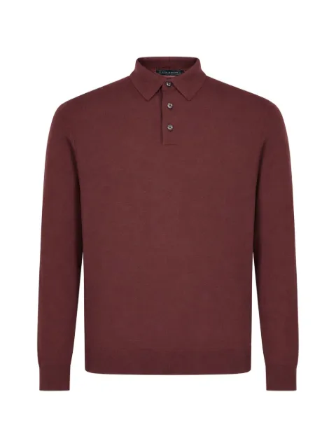 Kiton long-sleeve polo shirt Red UMK0864K375000RSCPLL