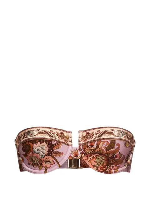 ZIMMERMANN Aster Balconette bandeau bikini top Pink 4625WSS261