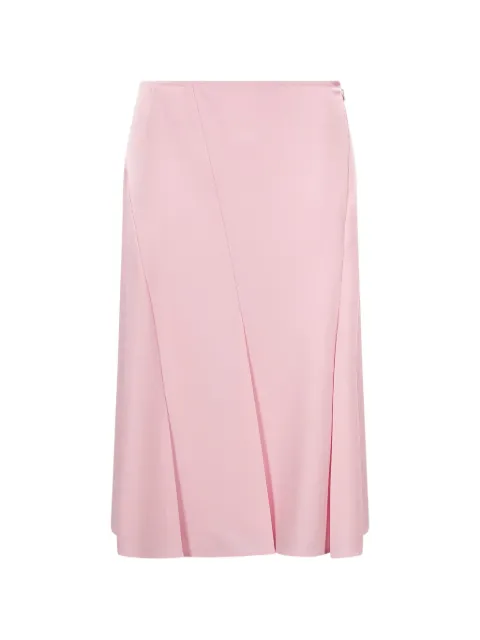 Jil Sander wool sablé skirt Pink J02MA0376J40356668