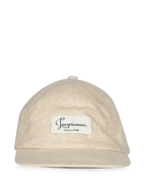 Jacquemus logo-patch baseball cap Neutrals ACU00850AJ00327