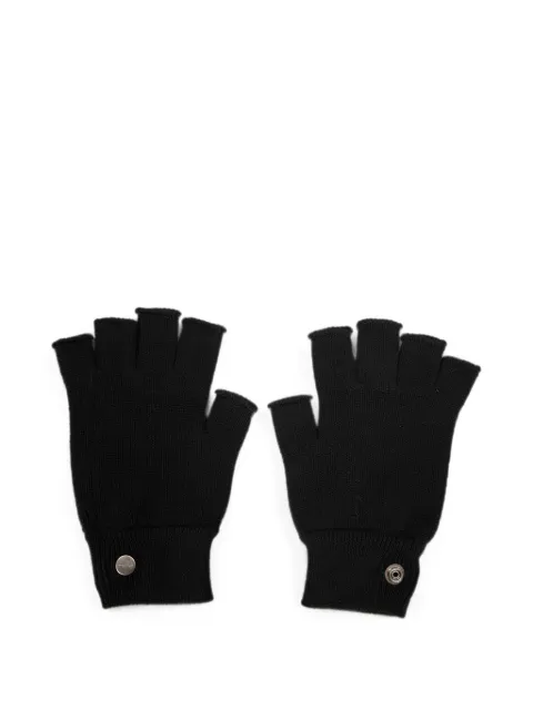 Rick Owens fingerless press-stud gloves Black RU02F4485M09