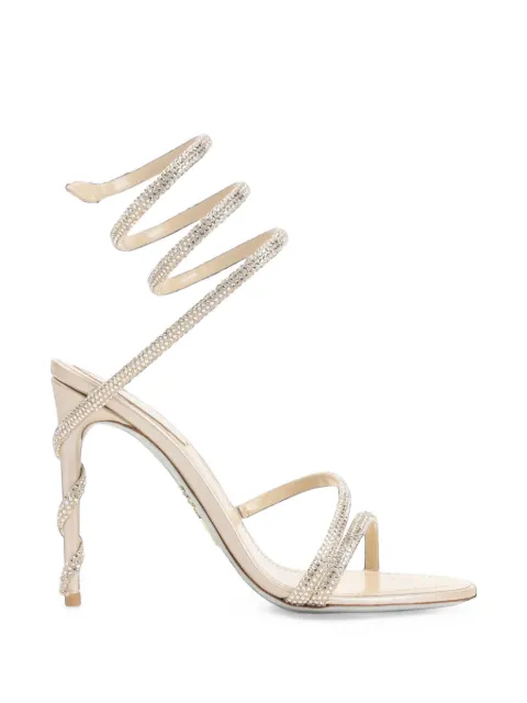 René Caovilla Cleo crystal-embellished sandals Neutrals C12597105R001V104