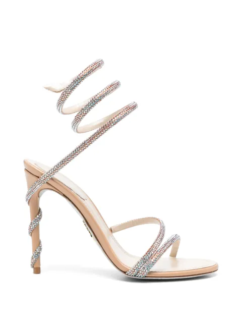 René Caovilla Cleo crystal-embellished sandals Neutrals C12597105RN01V195