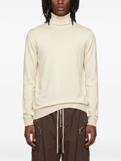 Rick Owens roll-neck long-sleeve sweater Neutrals RU02F4624M21